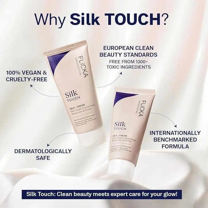 Flicka Silk Touch Milk Cream Moisturizer for Glowing Skin