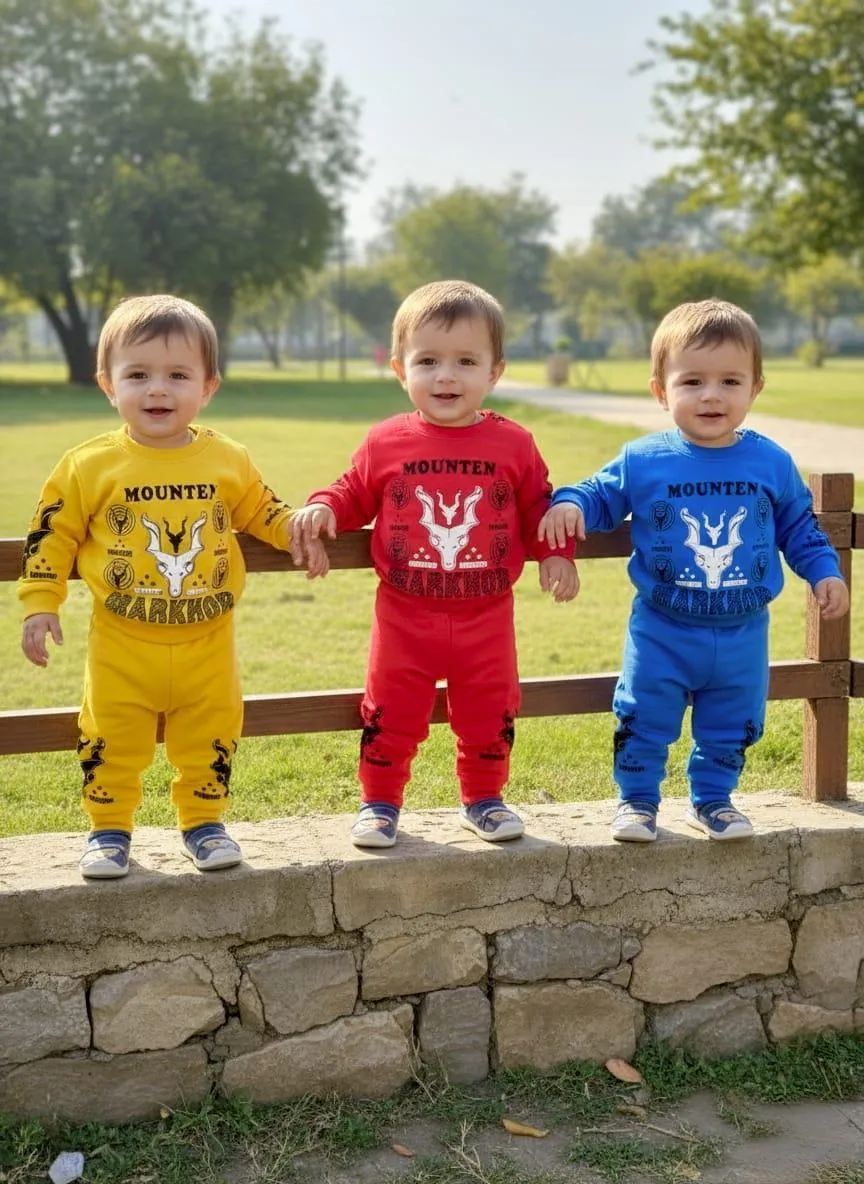 2 Pcs Random Men's Hooded Sweatshirt Set