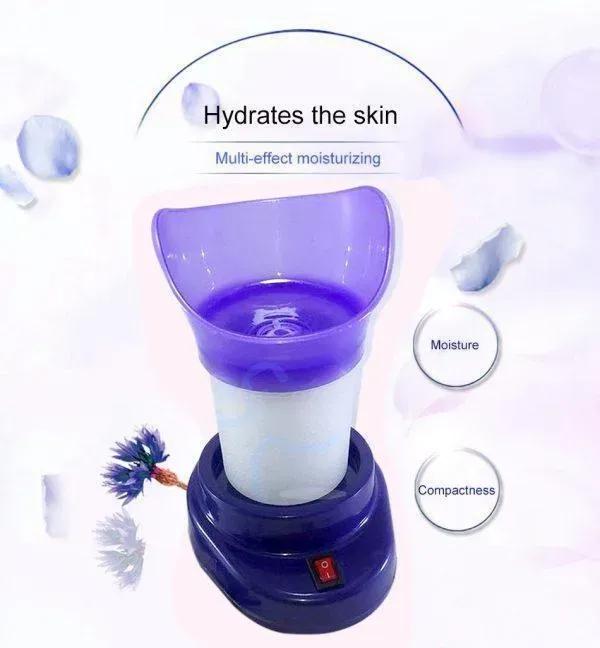 Blue Facial Steam Inhaler for Skin Hydration & Airway Clearing