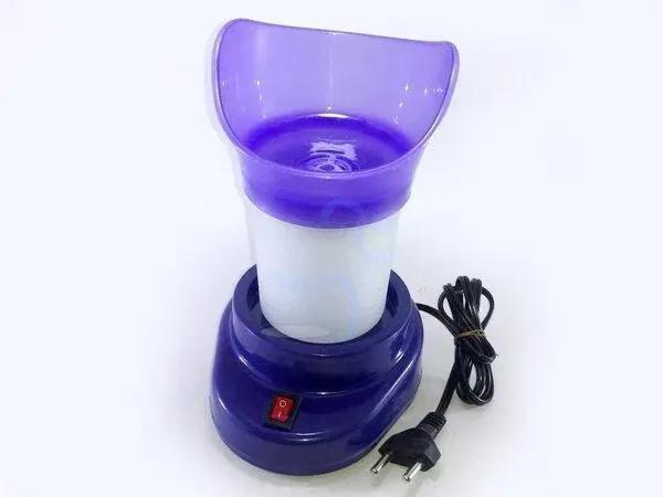 Blue Facial Steam Inhaler for Skin Hydration & Airway Clearing