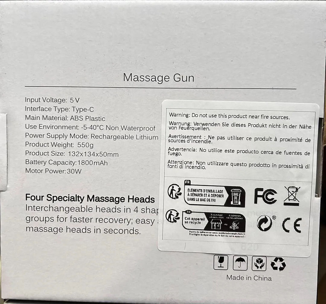 Rechargeable Mini Massager Gun for Shoulder & Muscle Relief