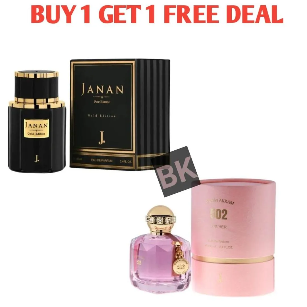 Wasim Akram 502 & Janan Gold Perfume Set 100ml