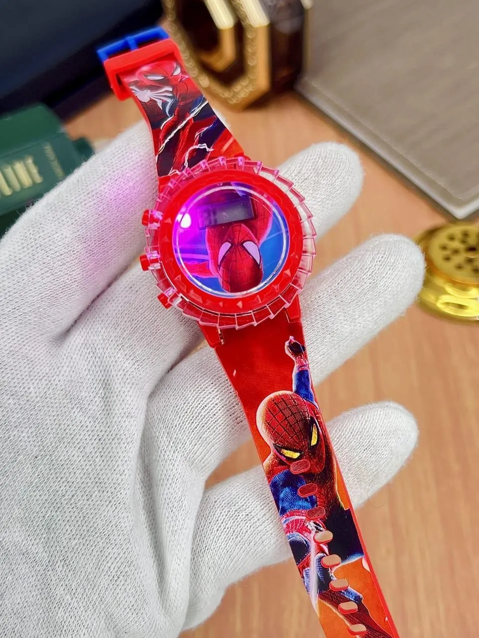 Kids Spinner Watches Spider-Man Frozen Doraemon Batman Minnie Mouse