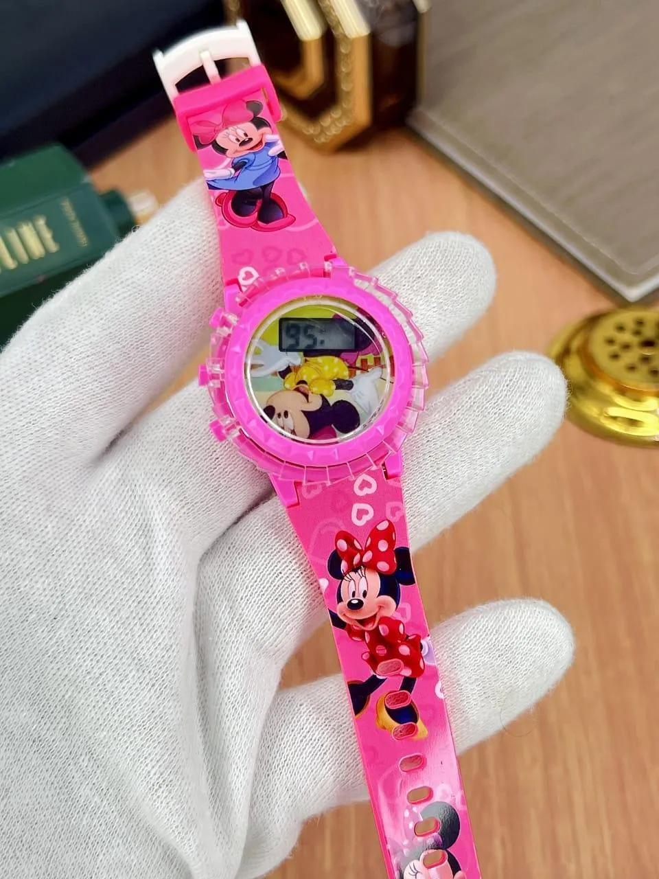 Kids Spinner Watches Spider-Man Frozen Doraemon Batman Minnie Mouse