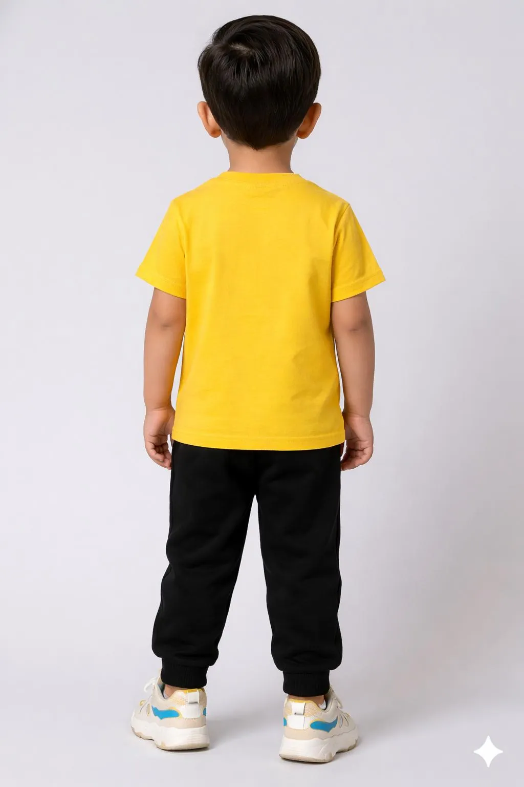 Kids Printed Tracksuit Yellow Black 1-12 Years