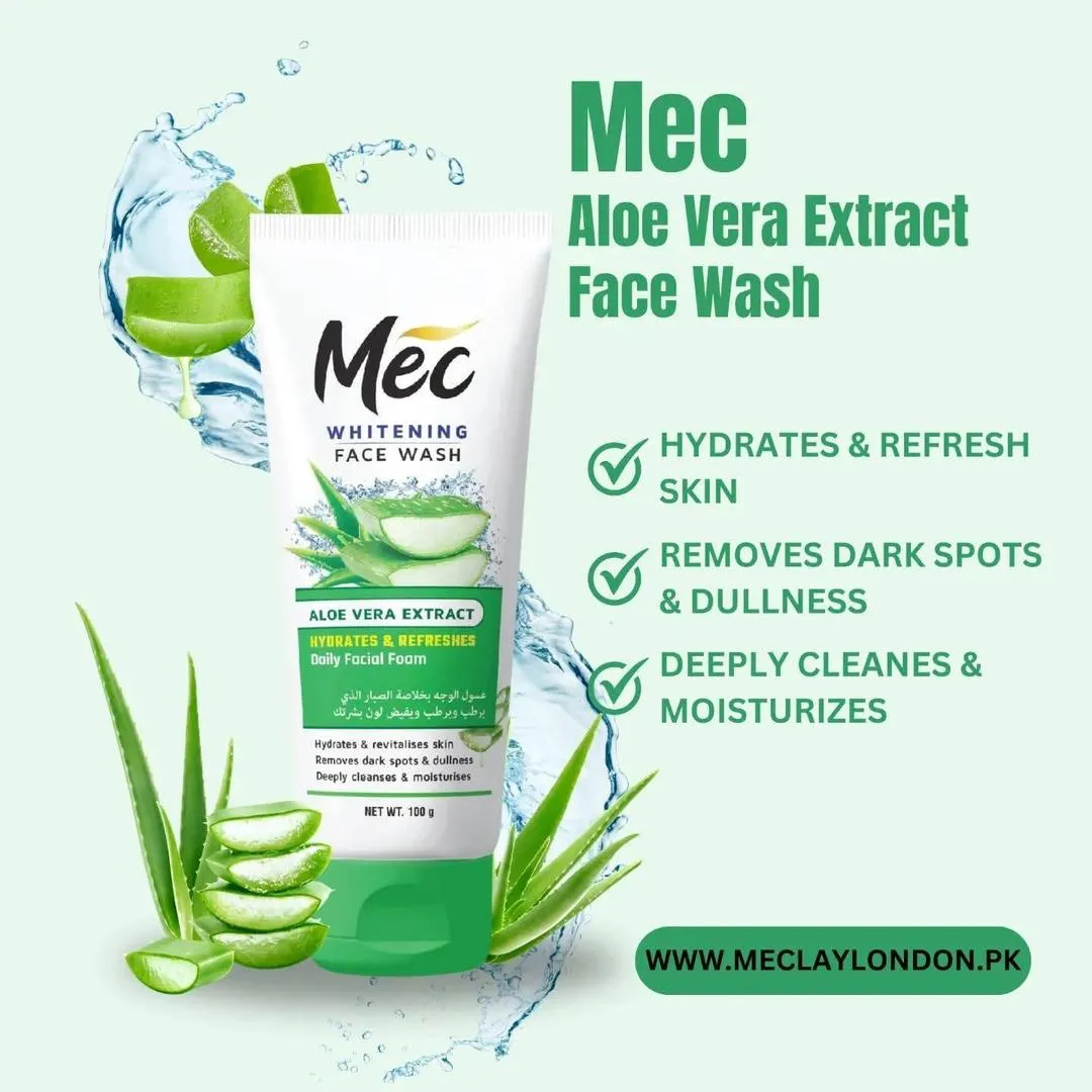 MEC Aloe Vera Whitening Face Wash 100gm
