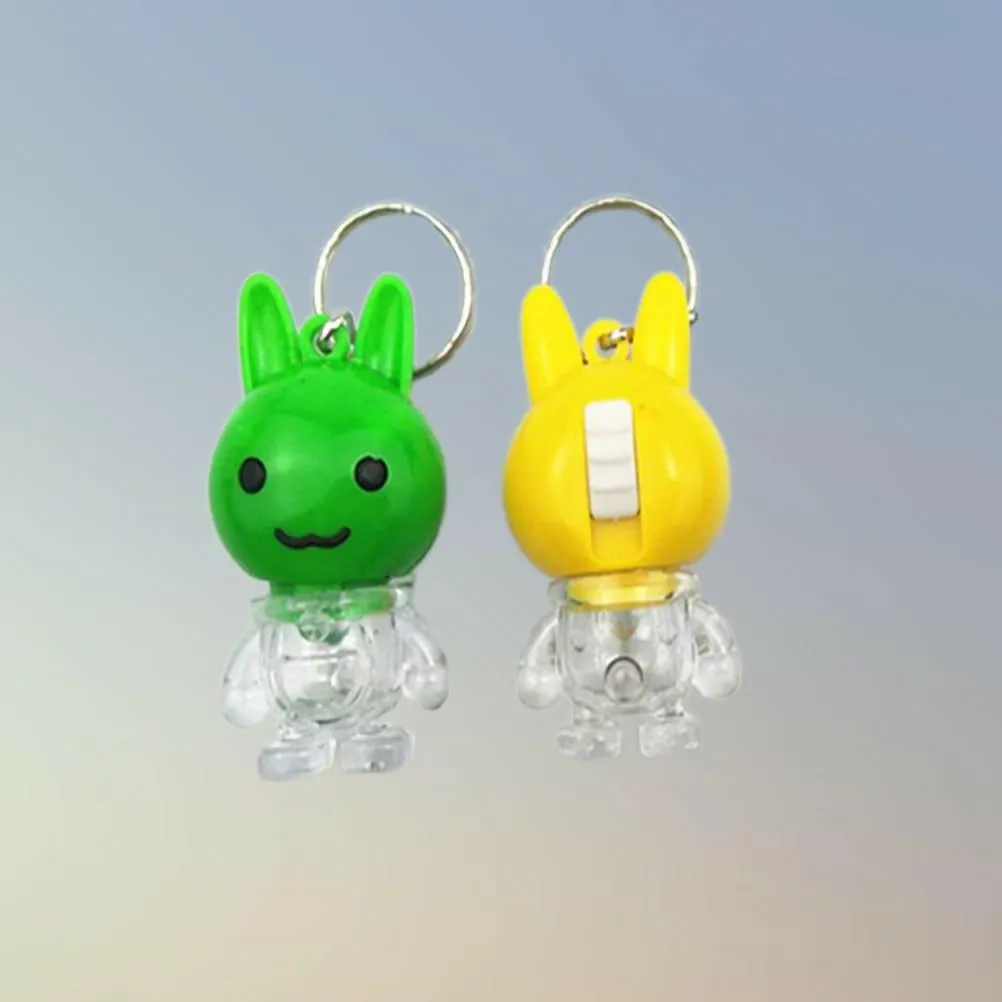 Mini Multicolor LED Keychain Light ABS Plastic