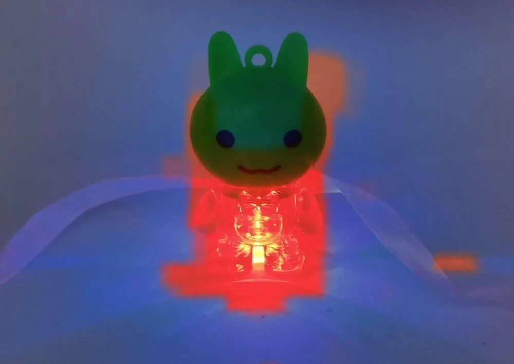 Mini Multicolor LED Keychain Light ABS Plastic