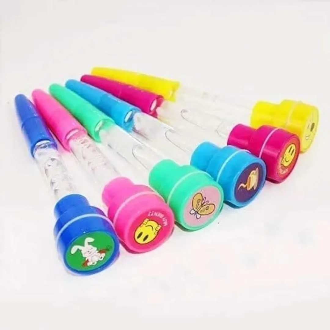 4-in-1 Bubble Stamp Ball Pen with Light & Ballpoint