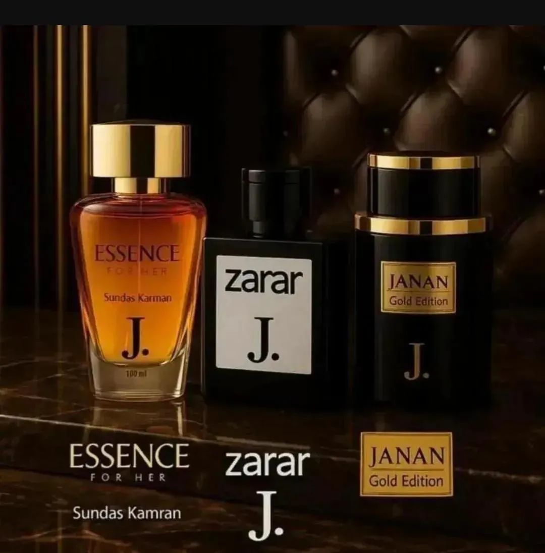 Unisex Fragrance Set Zarar Essence Janan Zarar Packaging Box