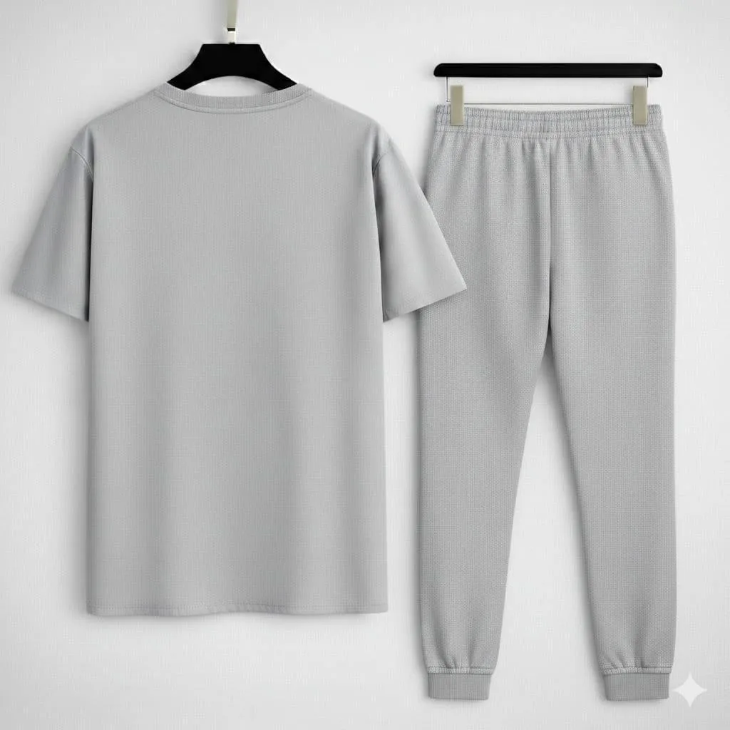 Men Grey Lakers 23 Printed Track Suit Set
