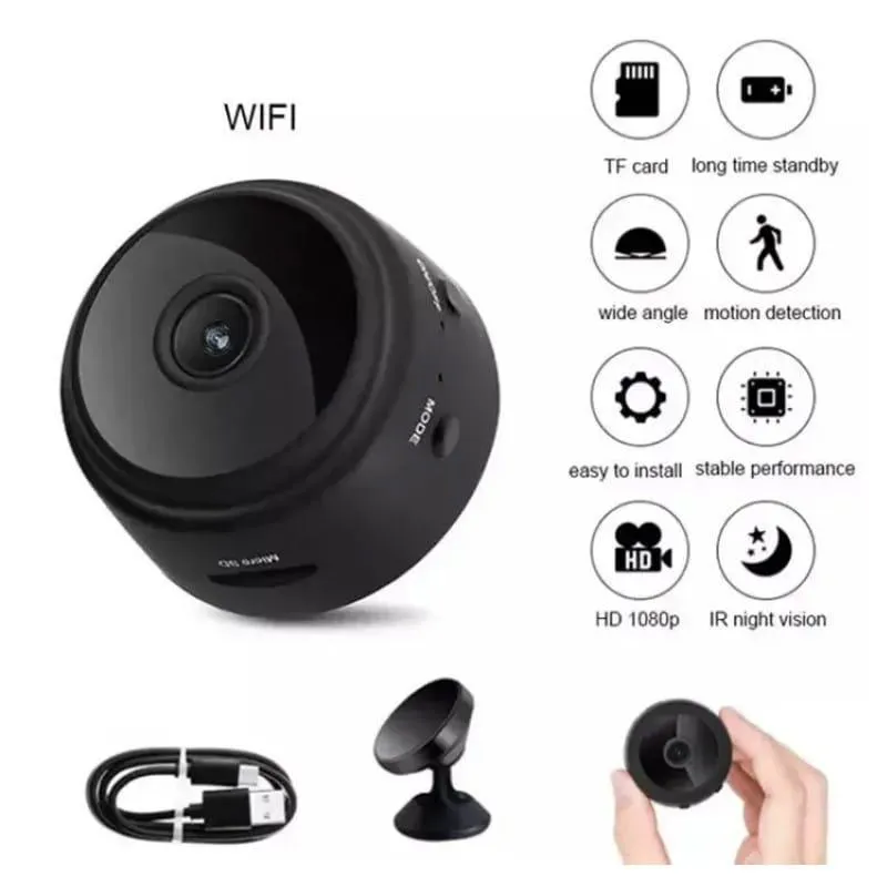 Mini WiFi Camera for Home Security & Live Streaming