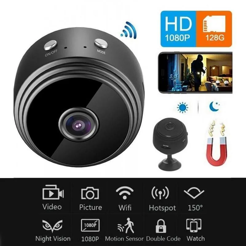Mini WiFi Camera for Home Security & Live Streaming