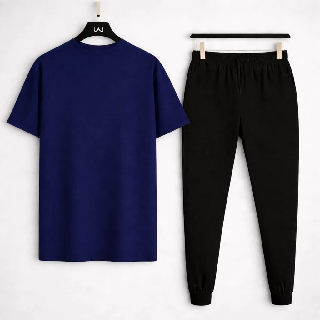 Audi Logo 2-Piece Cotton Track Suit Blue Black