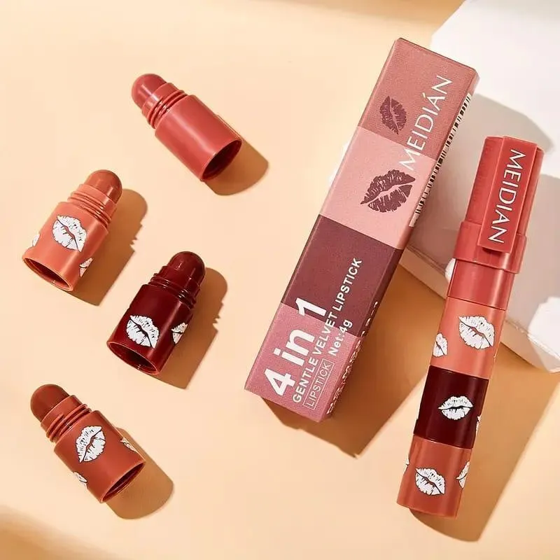 4-in-1 Matte Lipstick Set for Pakistani Brides Daily Wear