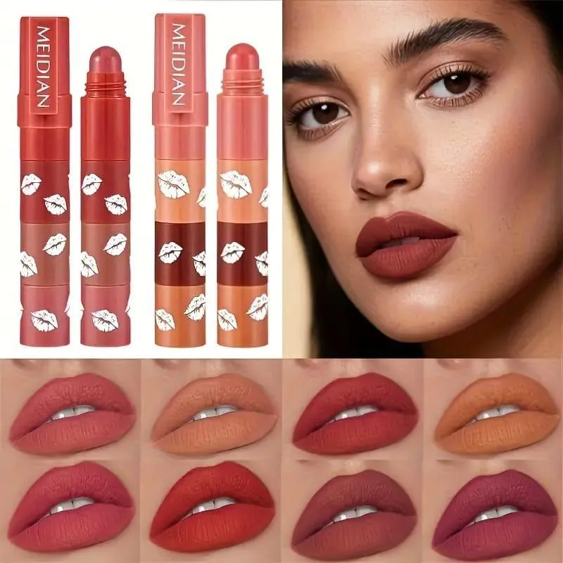 4-in-1 Matte Lipstick Set for Pakistani Brides Daily Wear