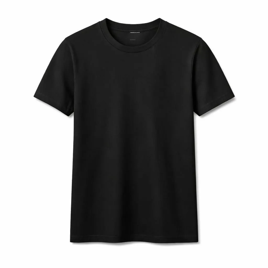 Premium Pack of 3 Crew Neck T-Shirts Black White Olive Green