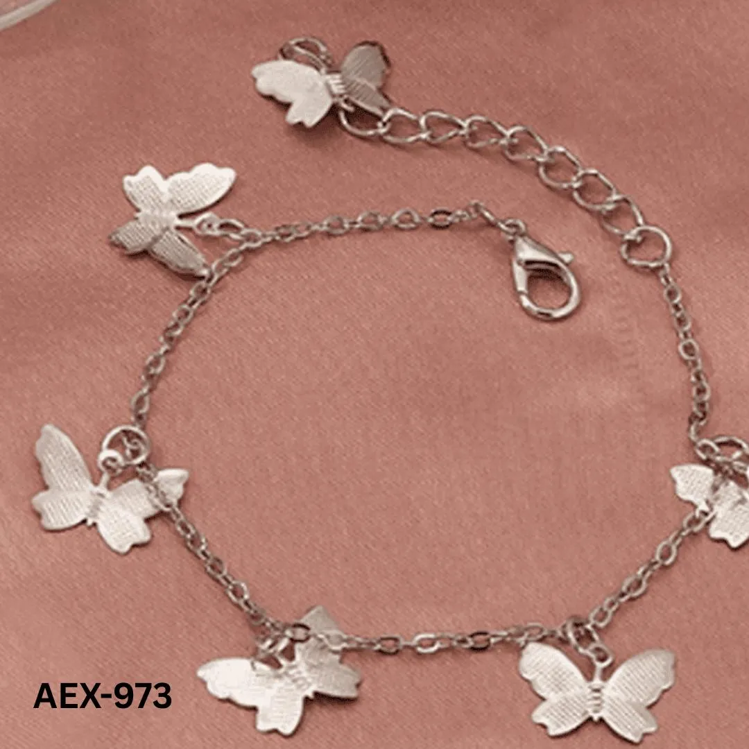 Golden Butterfly Chain Bracelet for Women