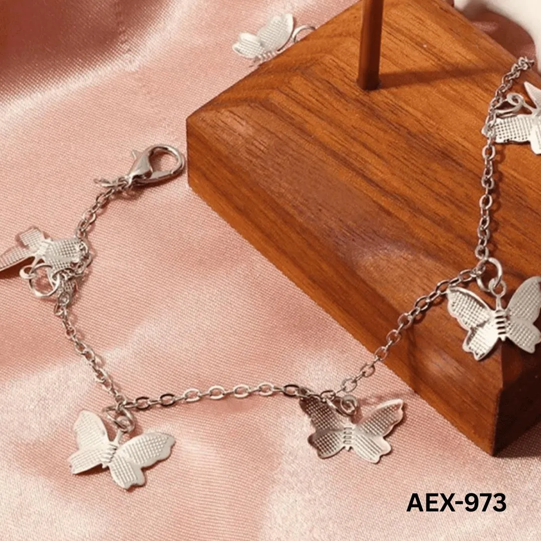 Golden Butterfly Chain Bracelet for Women
