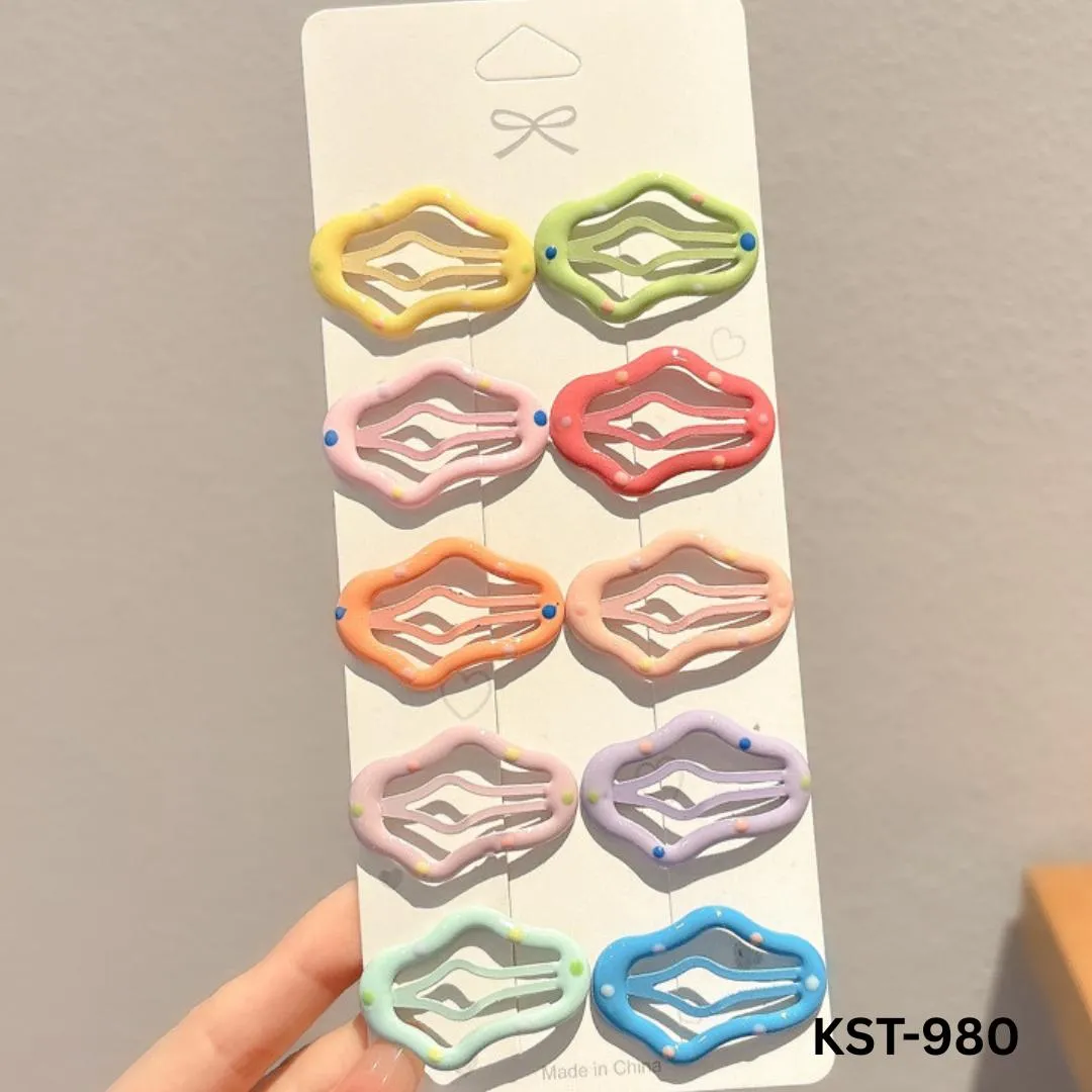 Handmade Hairpins Multicolor Alloy Pack of 4