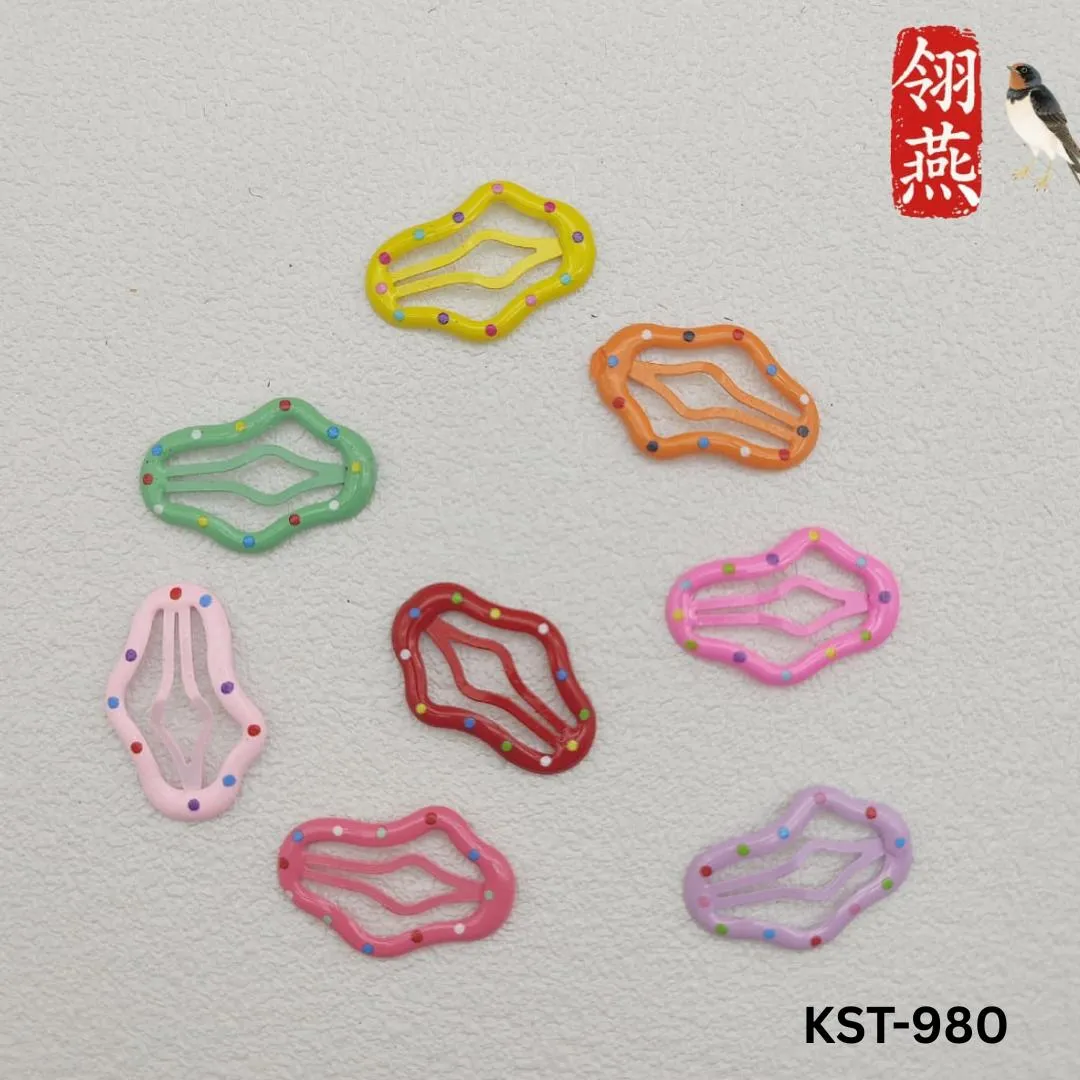 Handmade Hairpins Multicolor Alloy Pack of 4