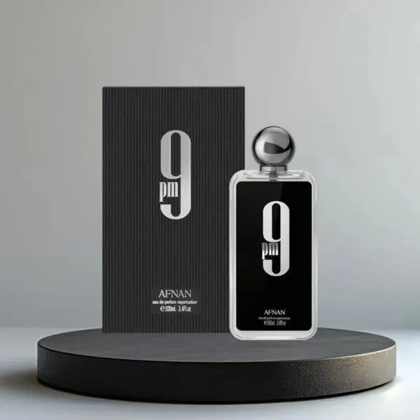 9 Pm By Afnan Men Perfume 100Ml Black Bottle Oriental