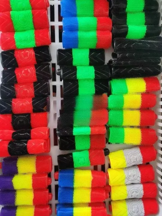 Multicolor Rubber Bike Grips 4Pcs Durable Comfort