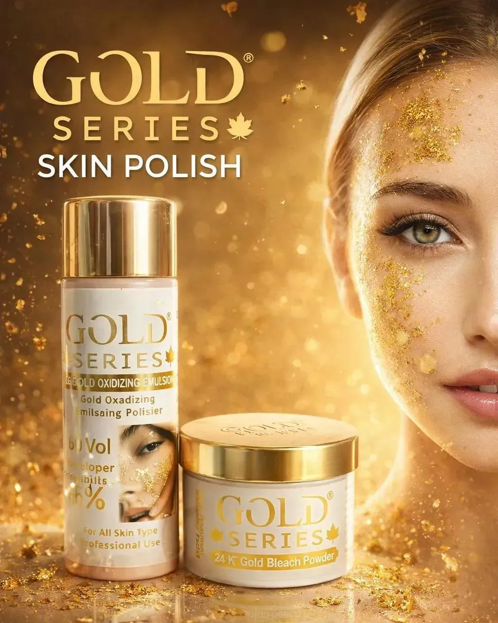 Gold Series Skin Polisher Cream 100% Whitening & Brightening