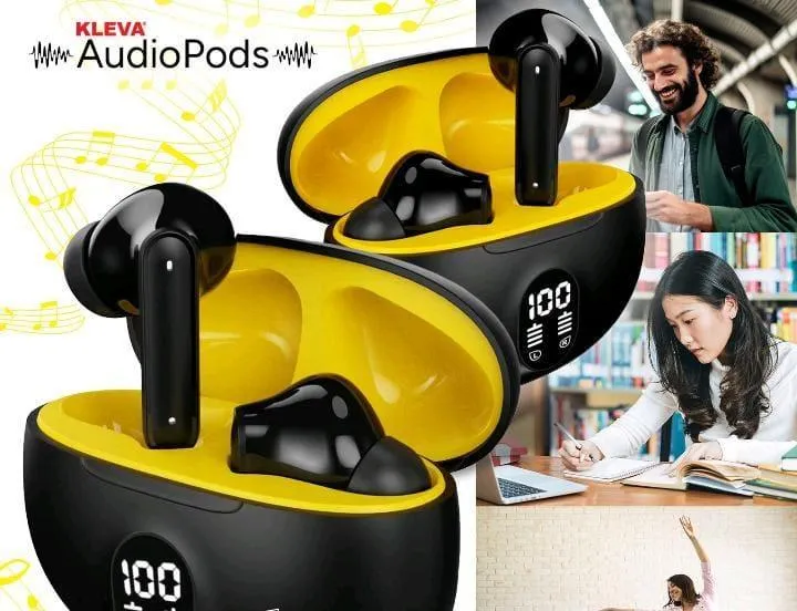 Crystal Clear Wireless Earbuds with Noise Cancellation & 24Hr Case