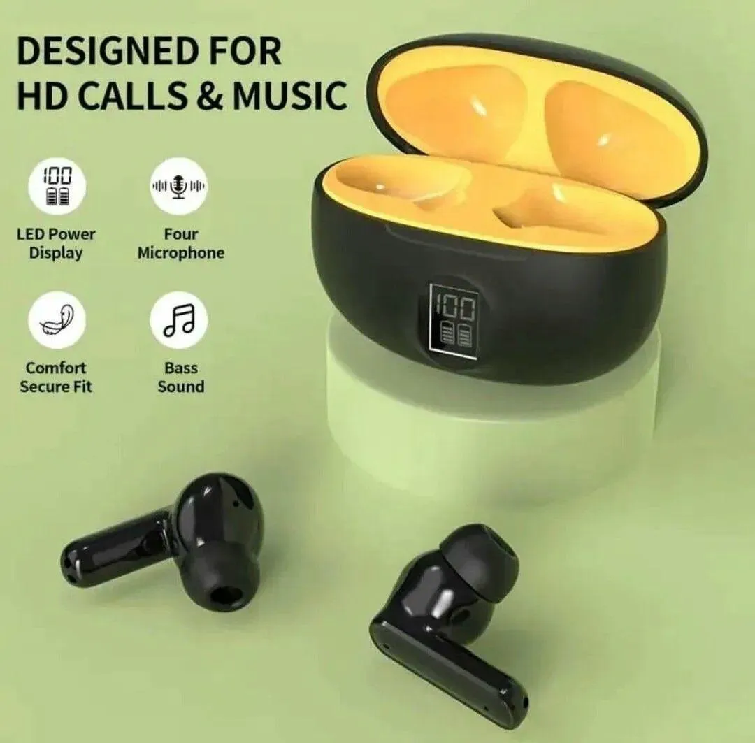 Crystal Clear Wireless Earbuds with Noise Cancellation & 24Hr Case