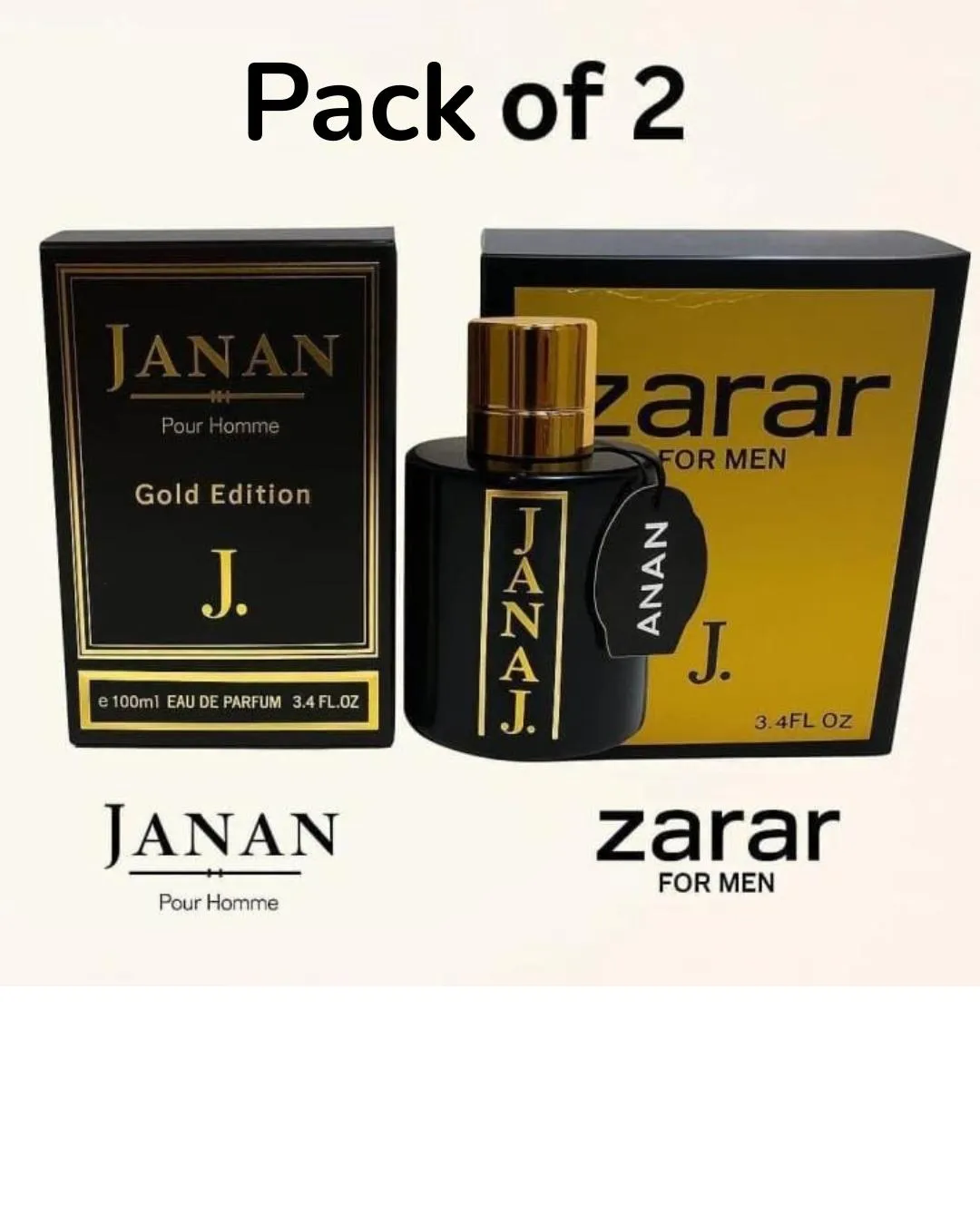 Pack of 2 Perfume (Janan & Zarar Gold)