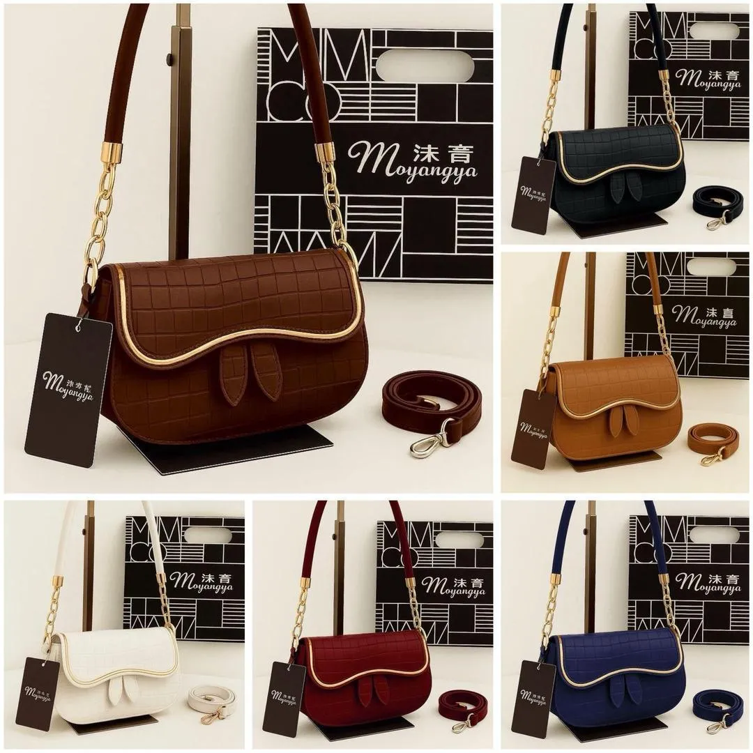 Honey Brown Crossbody Bag with Chain Strap