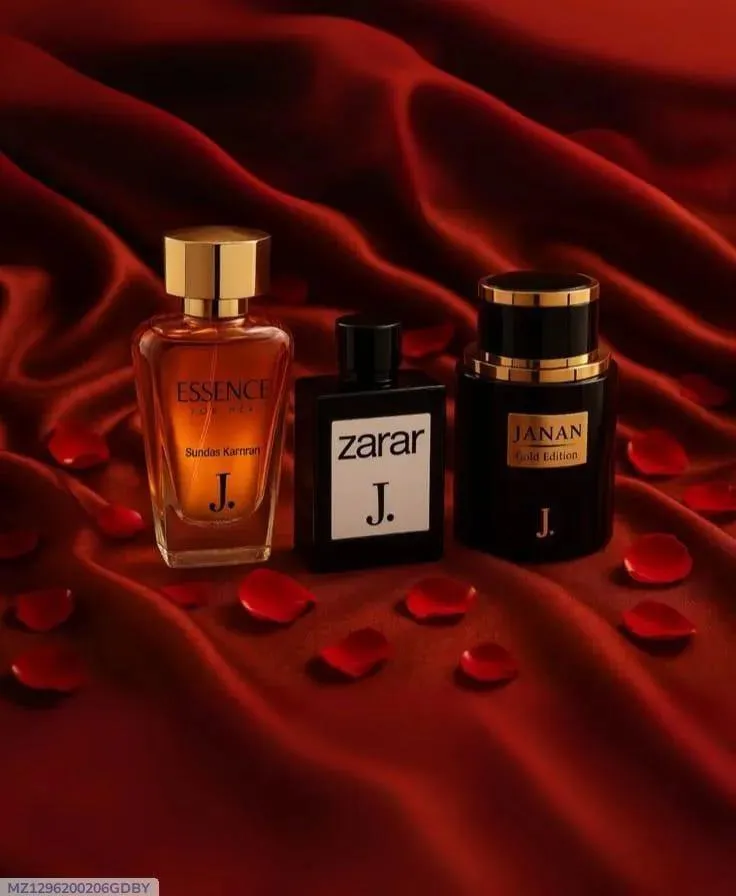 J Men Perfume Set: Zarar, Faran, Essense 3 Pcs