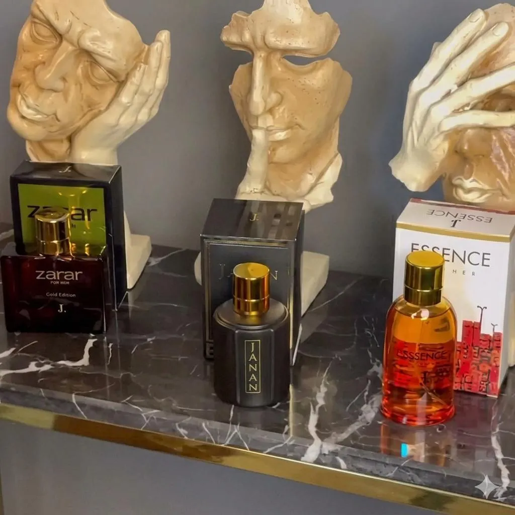 J Men Perfume Set: Zarar, Faran, Essense 3 Pcs