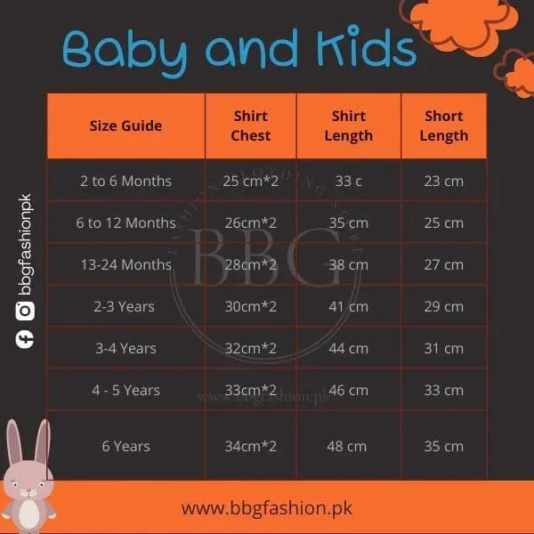 Kids Cotton T-Shirt Shorts Set Lucky Kid Cartoon