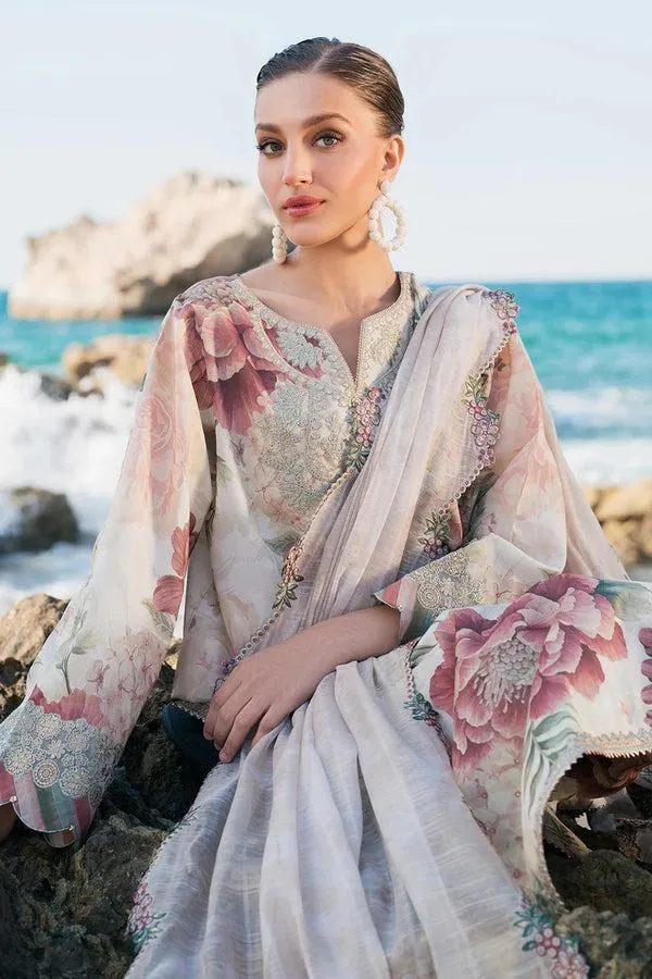 Women's 3P Lawn Floral Gown Set Multicolor