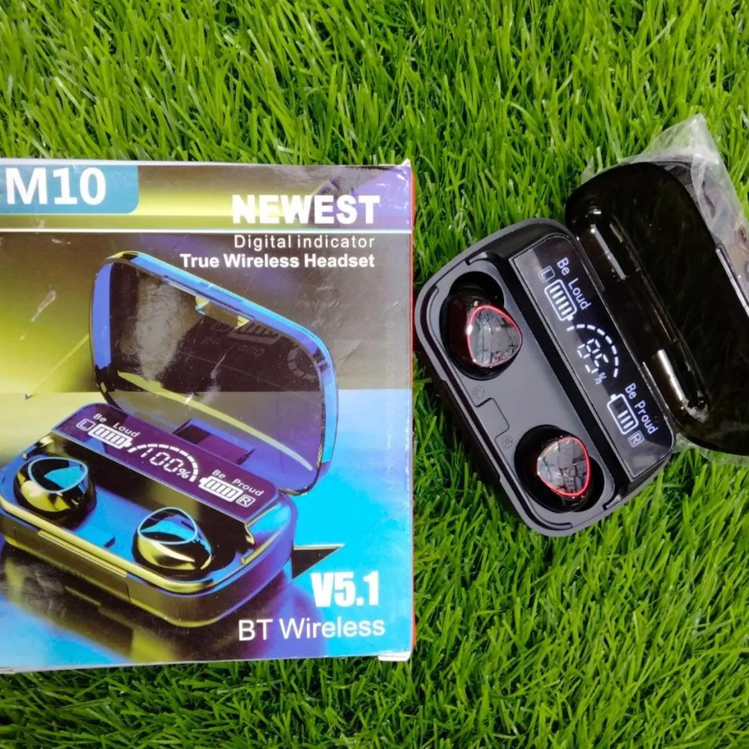 M10 Wireless Earbuds Bluetooth 5.1 Touch Control LED Power Display