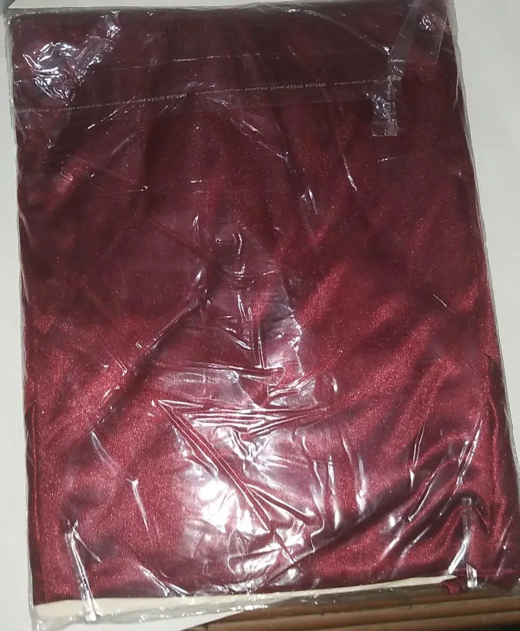 Maroon Silk V-Neck Pajama Set with Shorts