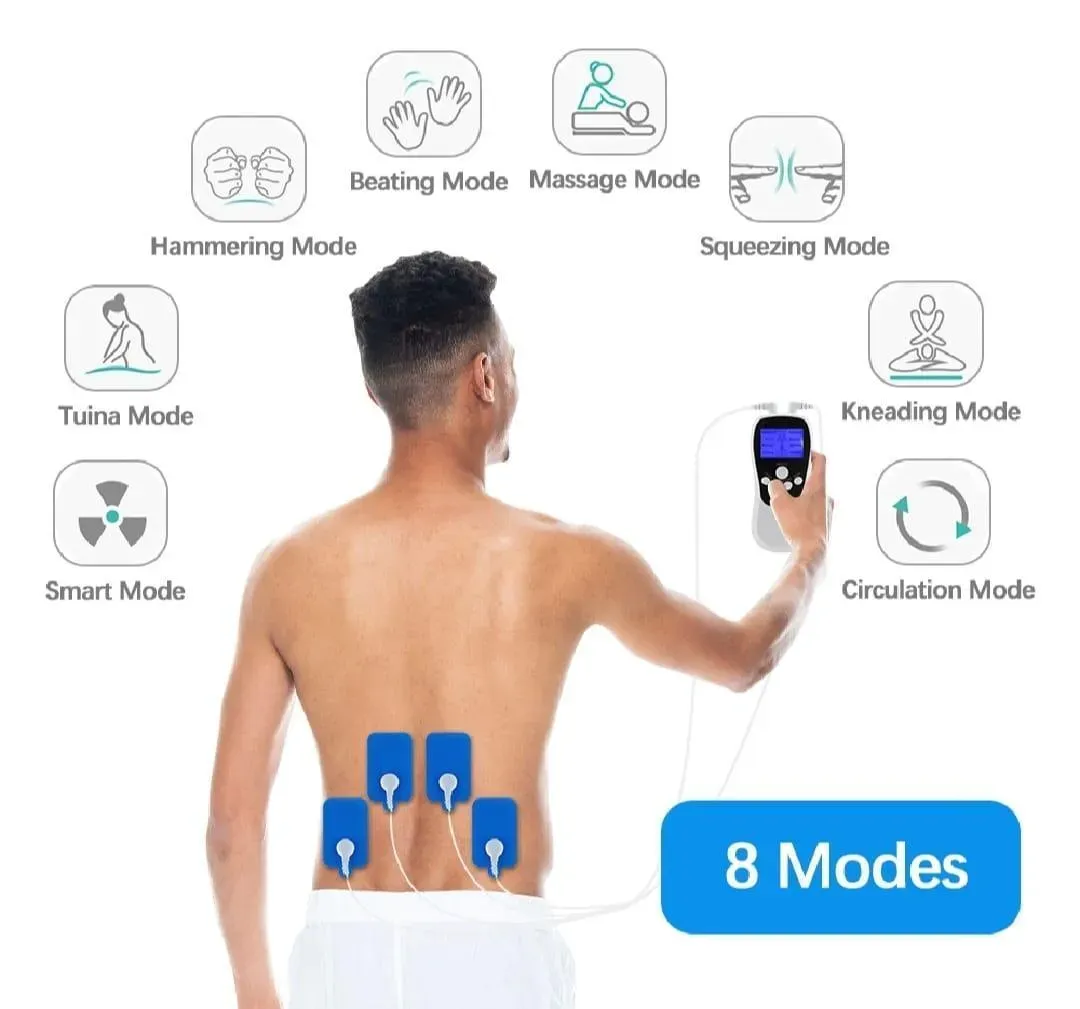 Mini Body Massager White ABS 200mAh 2W Portable
