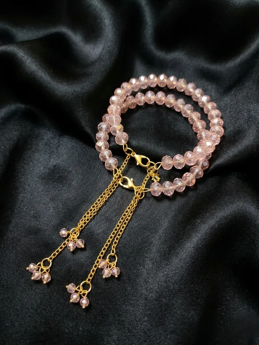 Adjustable Pearl Chain Bracelet Set for Women