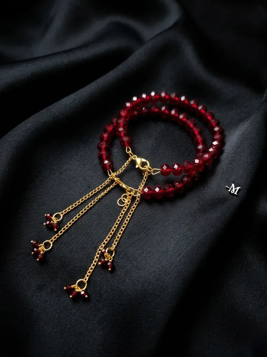 Adjustable Pearl Chain Bracelet Set for Women
