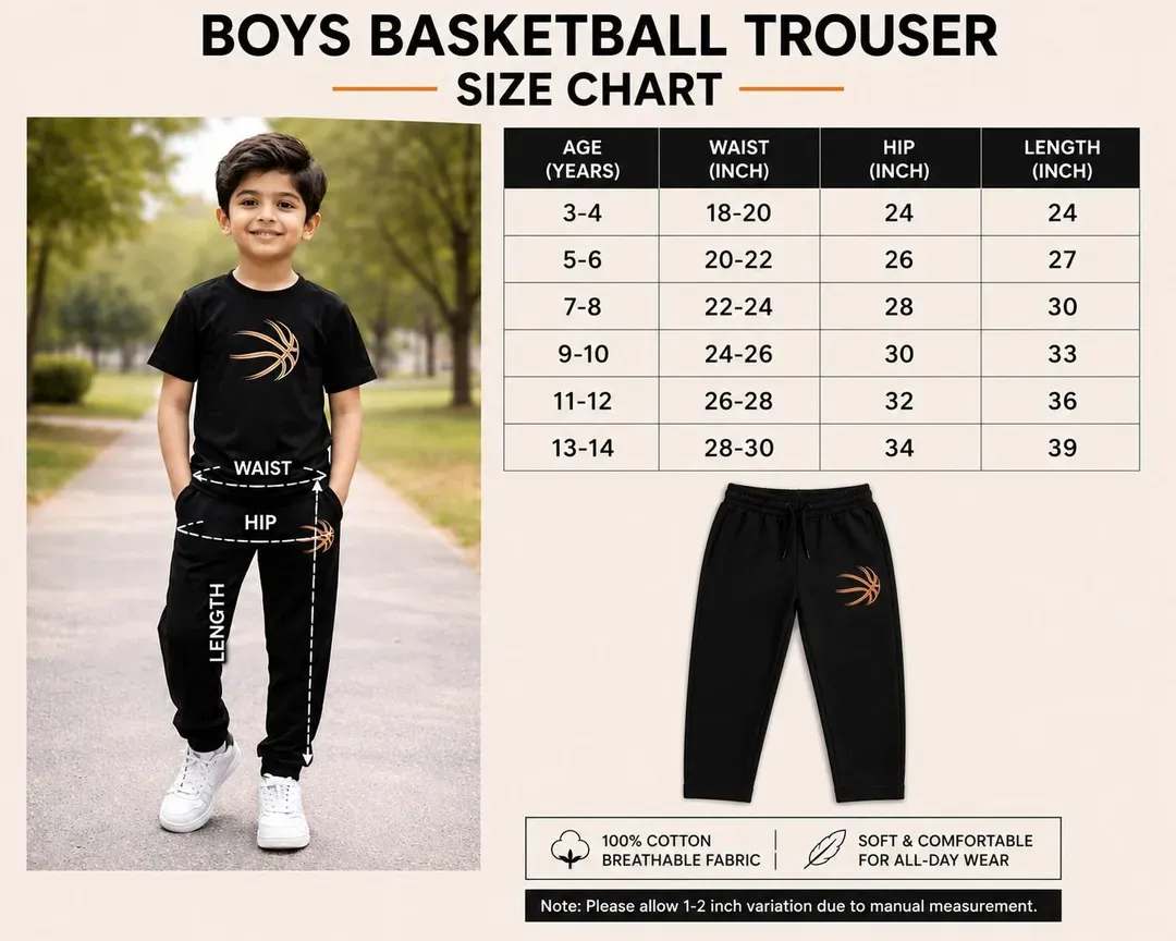 Kids Printed Navy Blue Track Suit Set 1-12Yrs