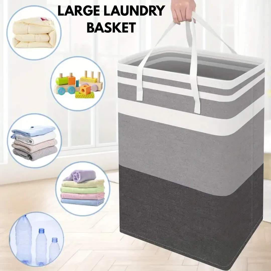 Large Capacity Laundry Basket with Reinforced Handles