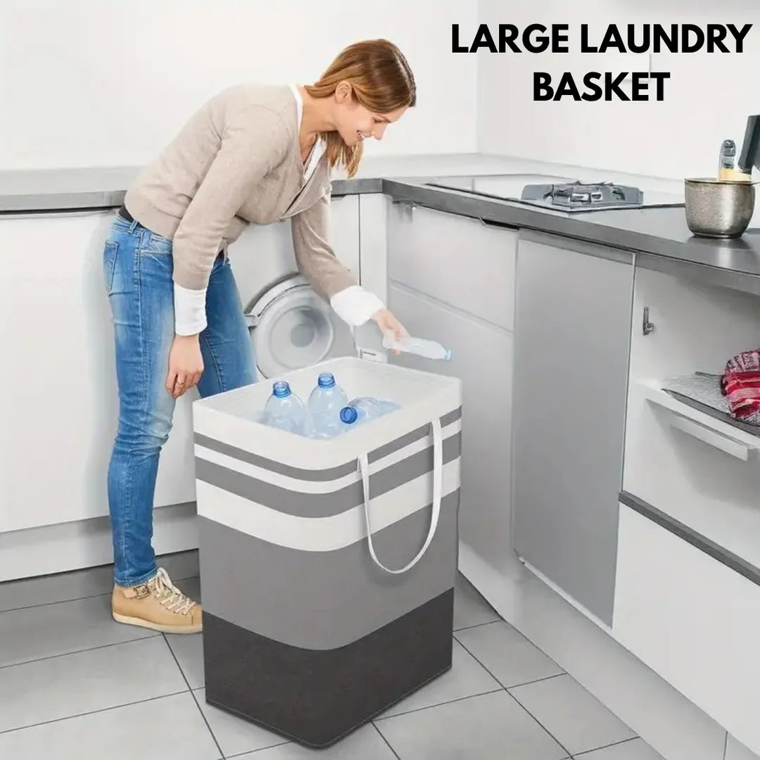 Large Capacity Laundry Basket with Reinforced Handles