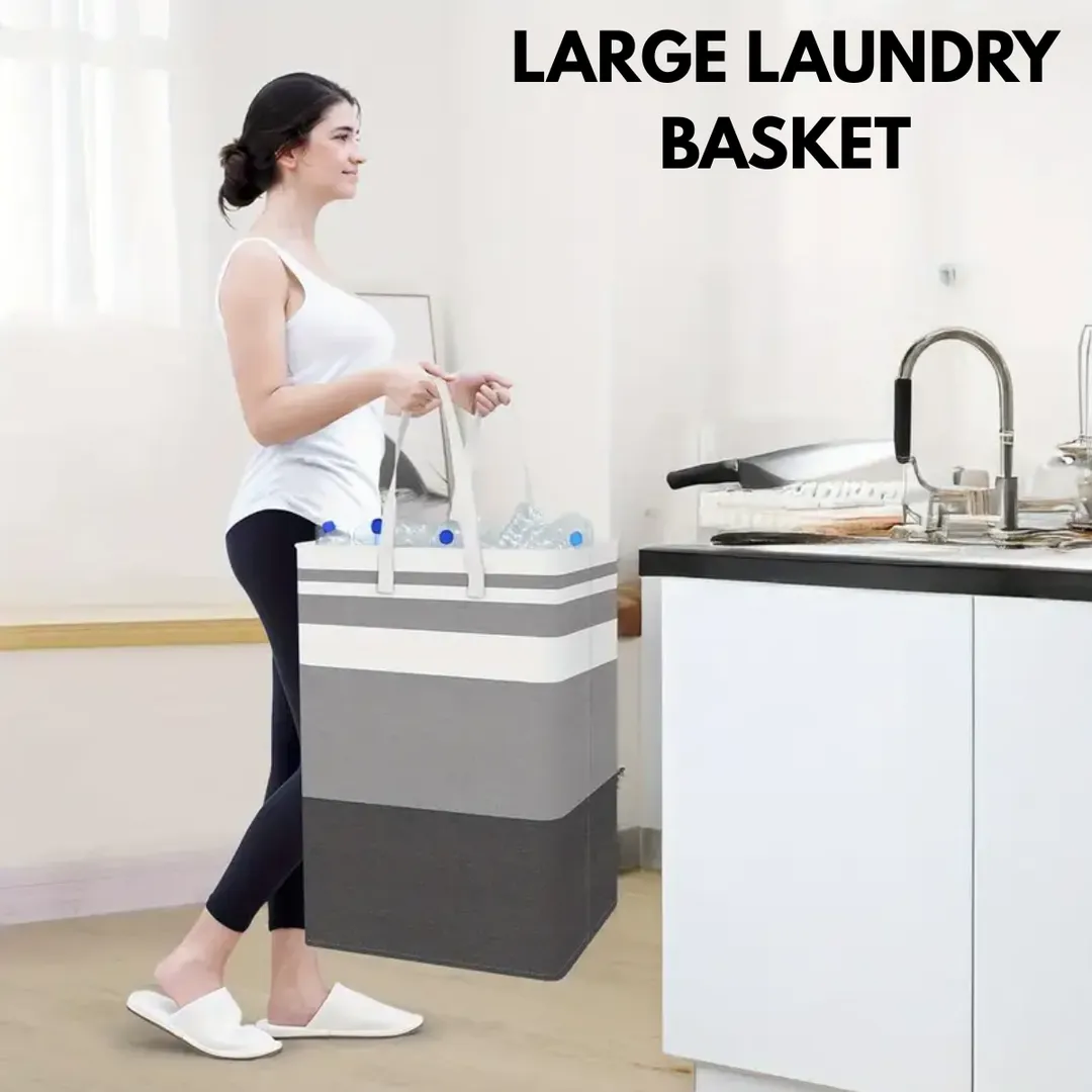 Large Capacity Laundry Basket with Reinforced Handles