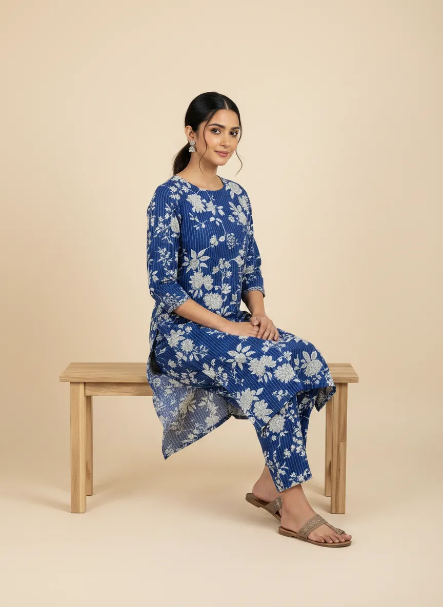 Stylish 2 Pcs Women's Unstitched Printed Suit