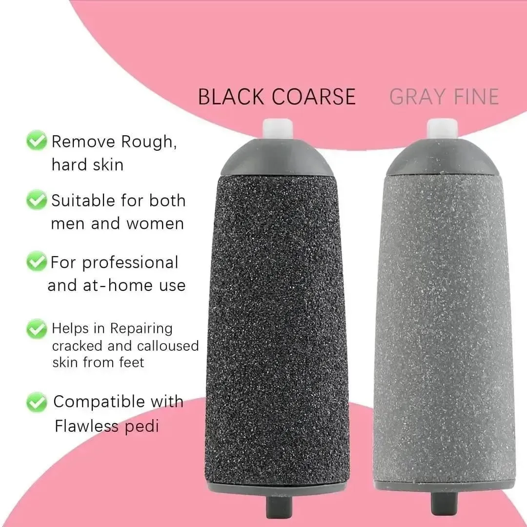 Electric Foot Scrubber with 6 Replacement Rollers