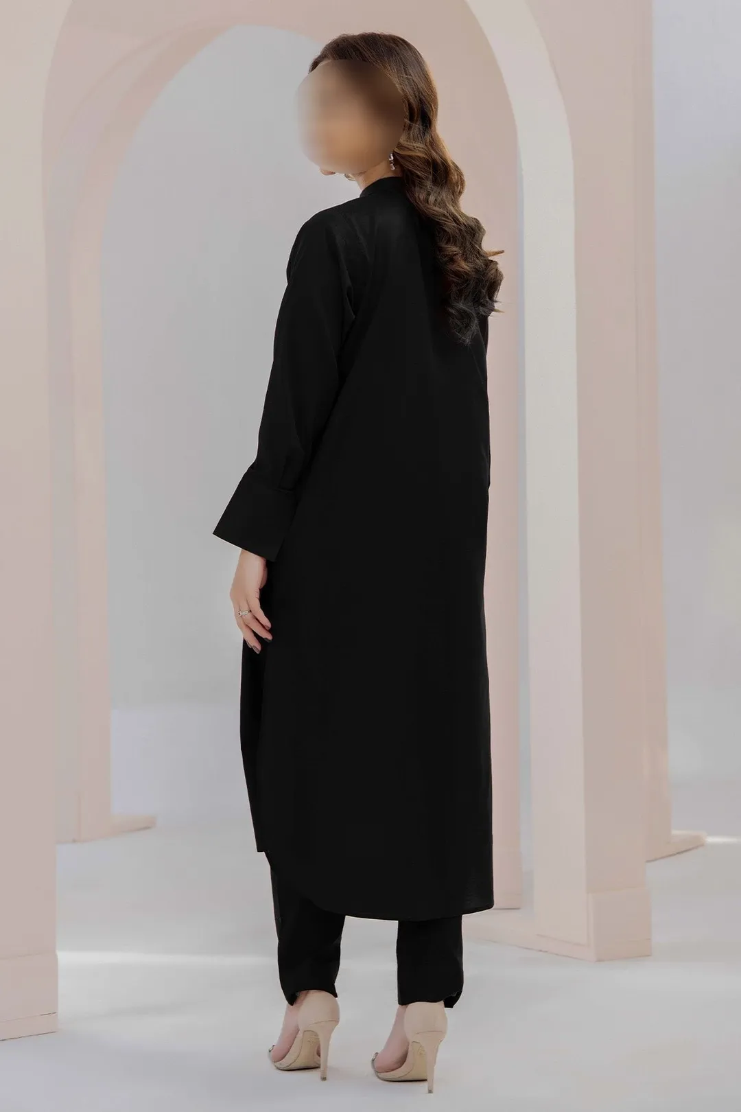 2 Pcs Women's Unstitched Plain Suit
