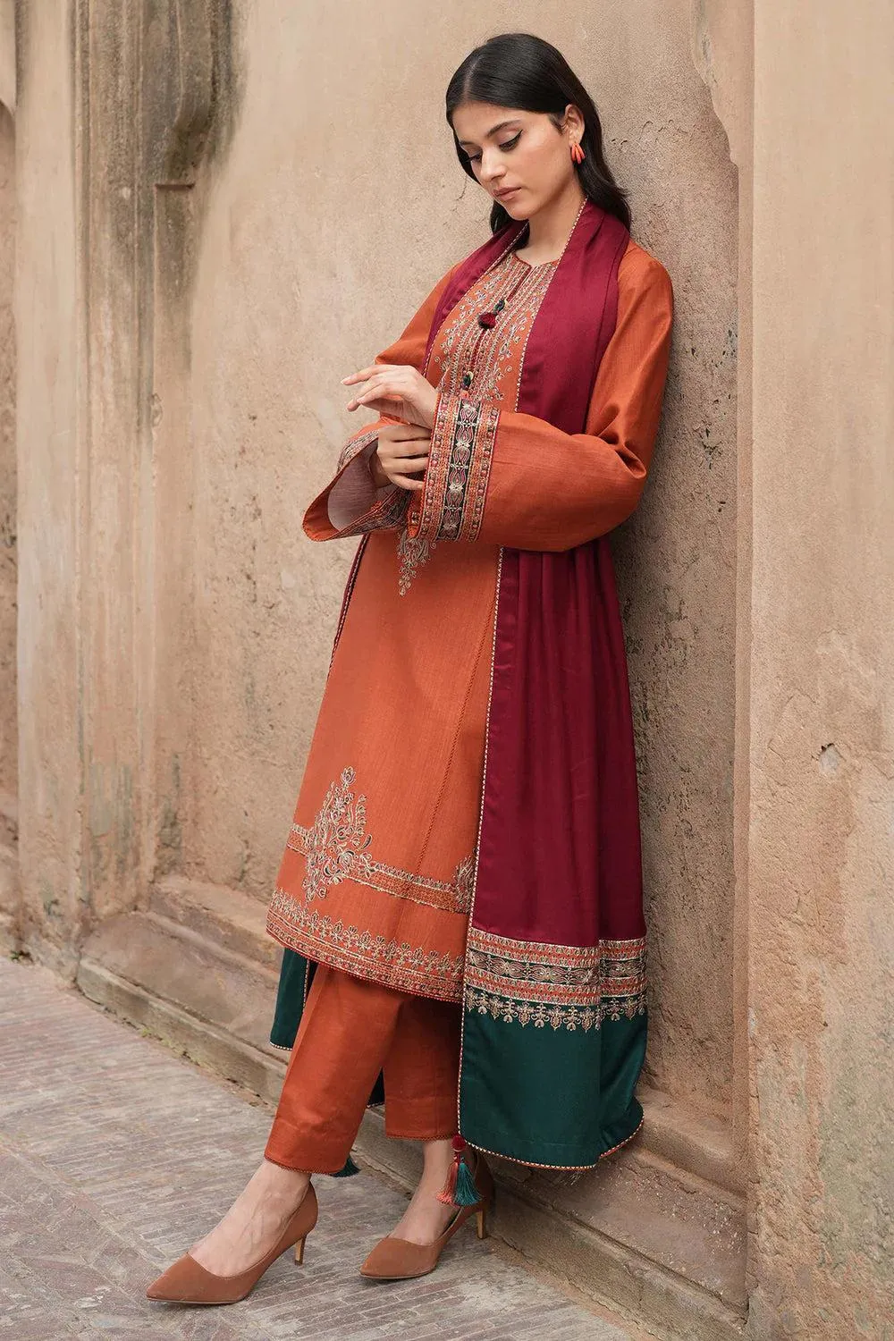 MIX TRENDING DESIGNS 3 Pcs Unstitched Embroidered Suit