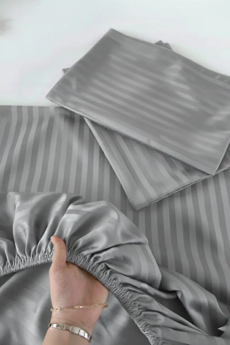 3 Pcs Micro Cotton Plain Double Bedsheet